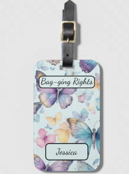 zazzle store baggage tag